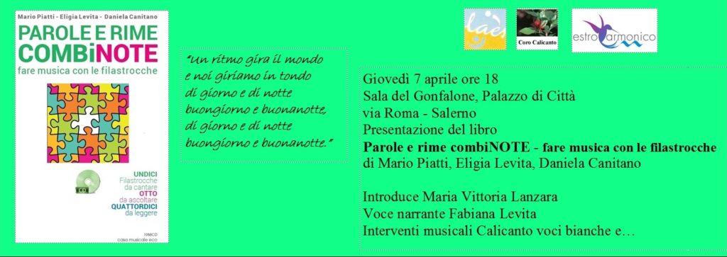 Presentazione del libro combiNOTE - PIATTI LEVITA CANITANO